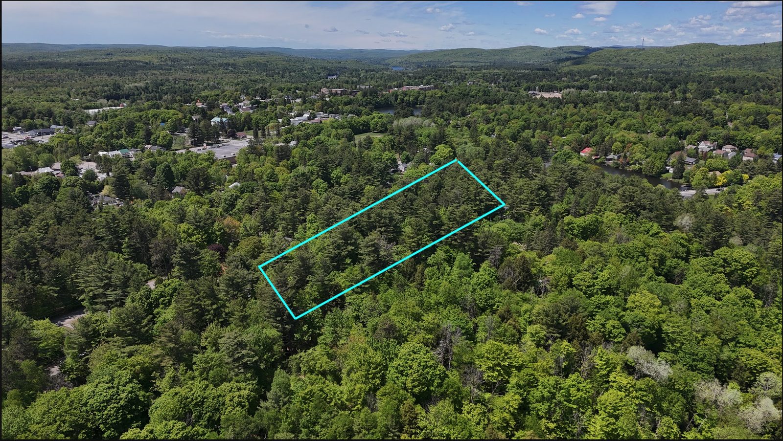 Secteur Rawdon vu du ciel — terrains de Développement Terracorp inc.
